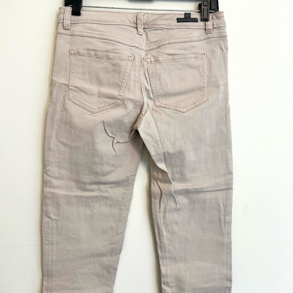 2/$30 Lauren Conrad - Cream Skinny Jeans with Raw Hem – Size 4 - Picture 8 of 9